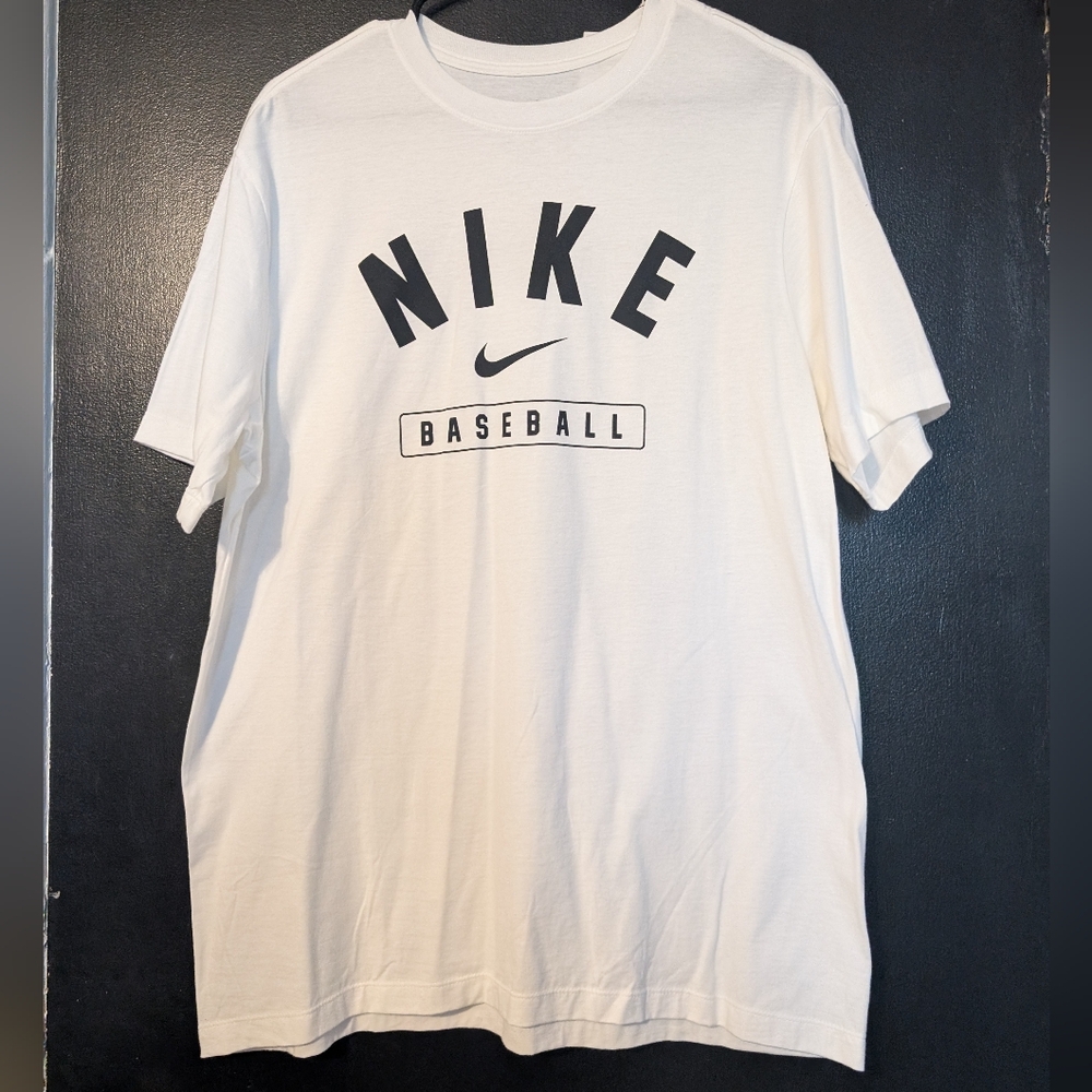 Nike Tee Shirt Men's White Baseball T-Shirt BNWT